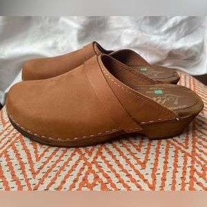 Lotta from Stockholm Wooden Leather Clogs